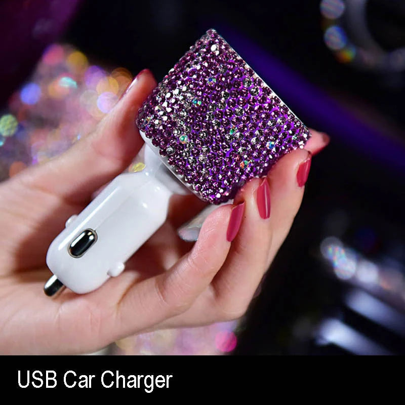 Car Aromatherapy Pendant Crystal Diamond Finish Odor-Eliminating & Mosquito-Repellent