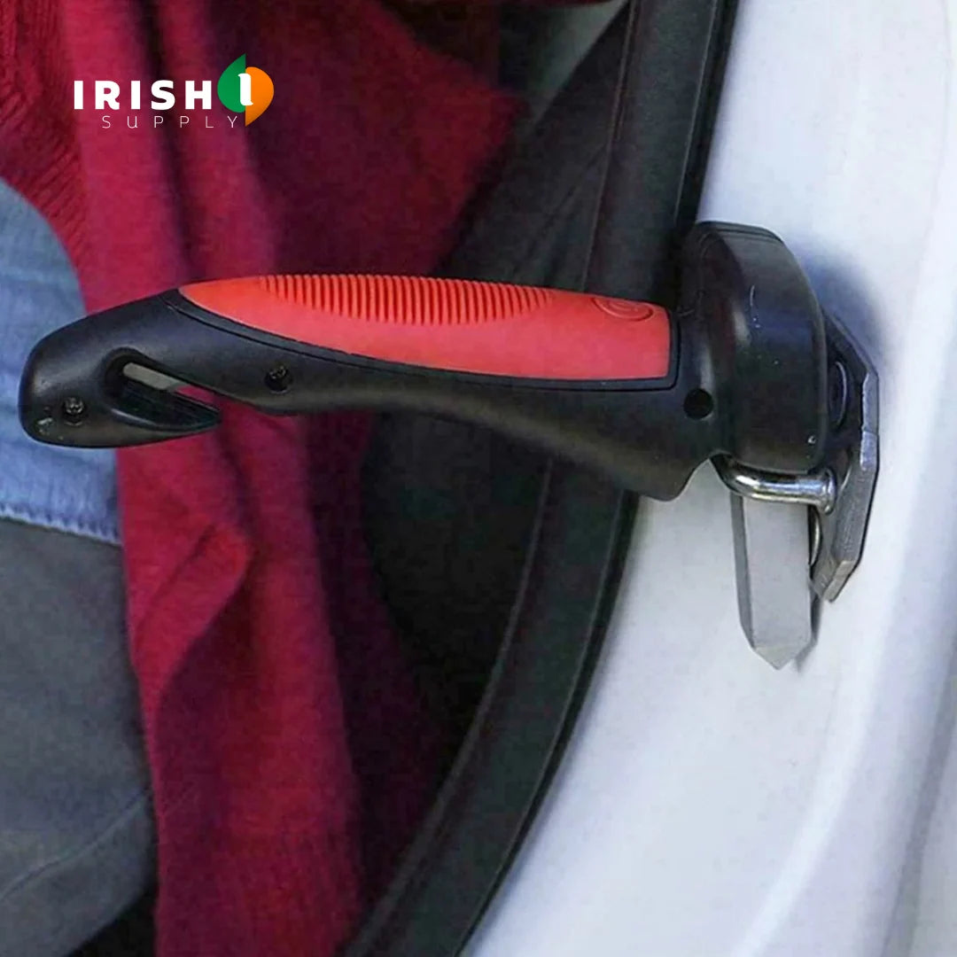 Car Assist Handle Ergonomic Grip Seatbelt Cutter Window Breaker