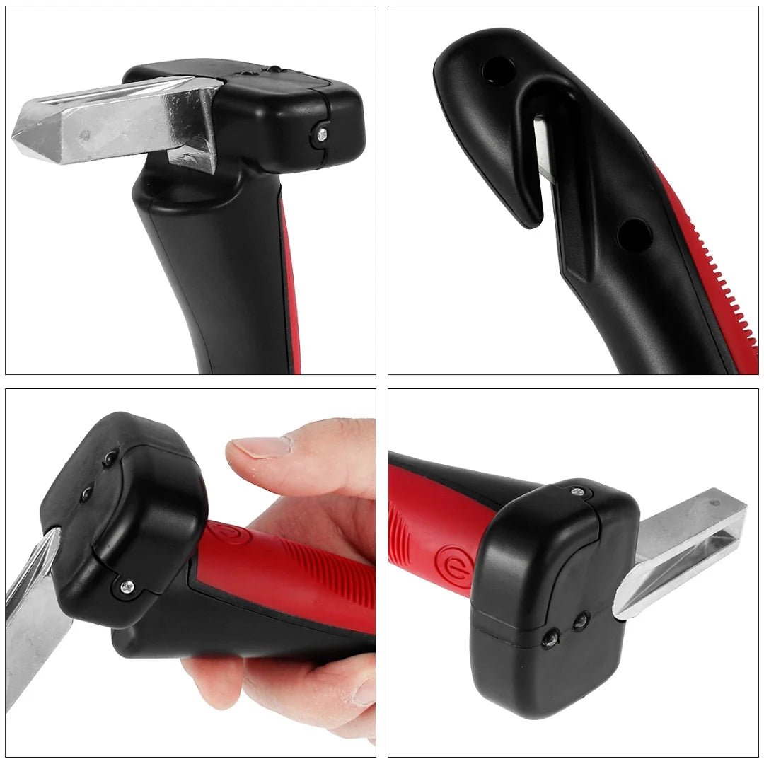 Car Assist Handle Ergonomic Grip Seatbelt Cutter Window Breaker