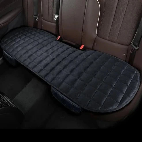 Car Backseat Cushion Full-Cover Plush Foam Non-Slip Backing