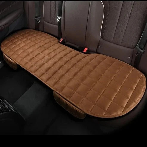 Car Backseat Cushion Full-Cover Plush Foam Non-Slip Backing