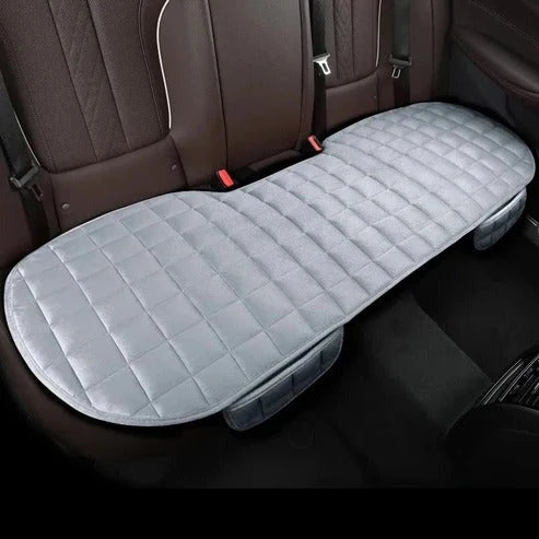 Car Backseat Cushion Full-Cover Plush Foam Non-Slip Backing