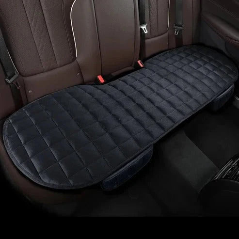 Car Backseat Cushion Full-Cover Plush Foam Non-Slip Backing
