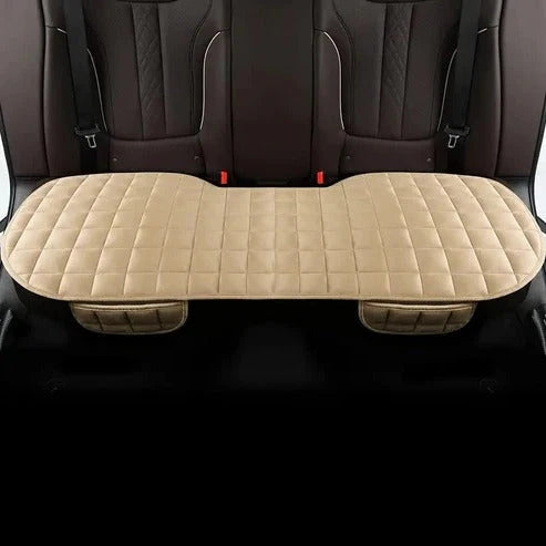 Car Backseat Cushion Full-Cover Plush Foam Non-Slip Backing