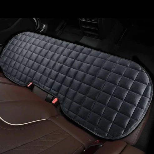 Car Backseat Cushion Full-Cover Plush Foam Non-Slip Backing