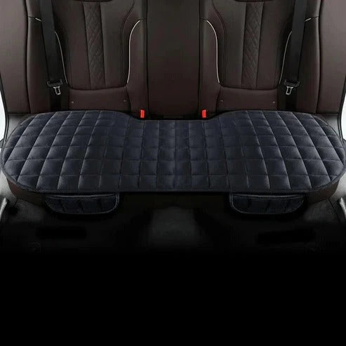 Car Backseat Cushion Full-Cover Plush Foam Non-Slip Backing