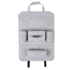 Car Backseat Organizer Wool Felt Multi-Pocket Adjustable Straps