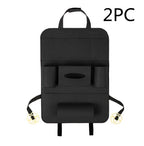 Car Backseat Organizer Wool Felt Multi-Pocket Adjustable Straps