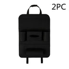 Car Backseat Organizer Wool Felt Multi-Pocket Adjustable Straps