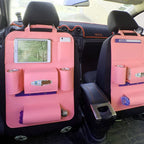 Car Backseat Organizer Wool Felt Multi-Pocket Adjustable Straps