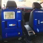 Car Backseat Organizer Wool Felt Multi-Pocket Adjustable Straps