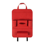 Car Backseat Organizer Wool Felt Multi-Pocket Adjustable Straps