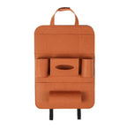 Car Backseat Organizer Wool Felt Multi-Pocket Adjustable Straps