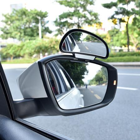 Car Blind Spot Mirror 360-Degree Adjustable & 3M Adhesive