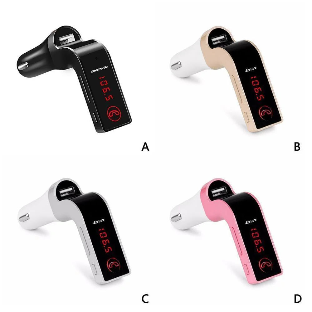 Car Bluetooth Receiver FM Transmitter USB Charging