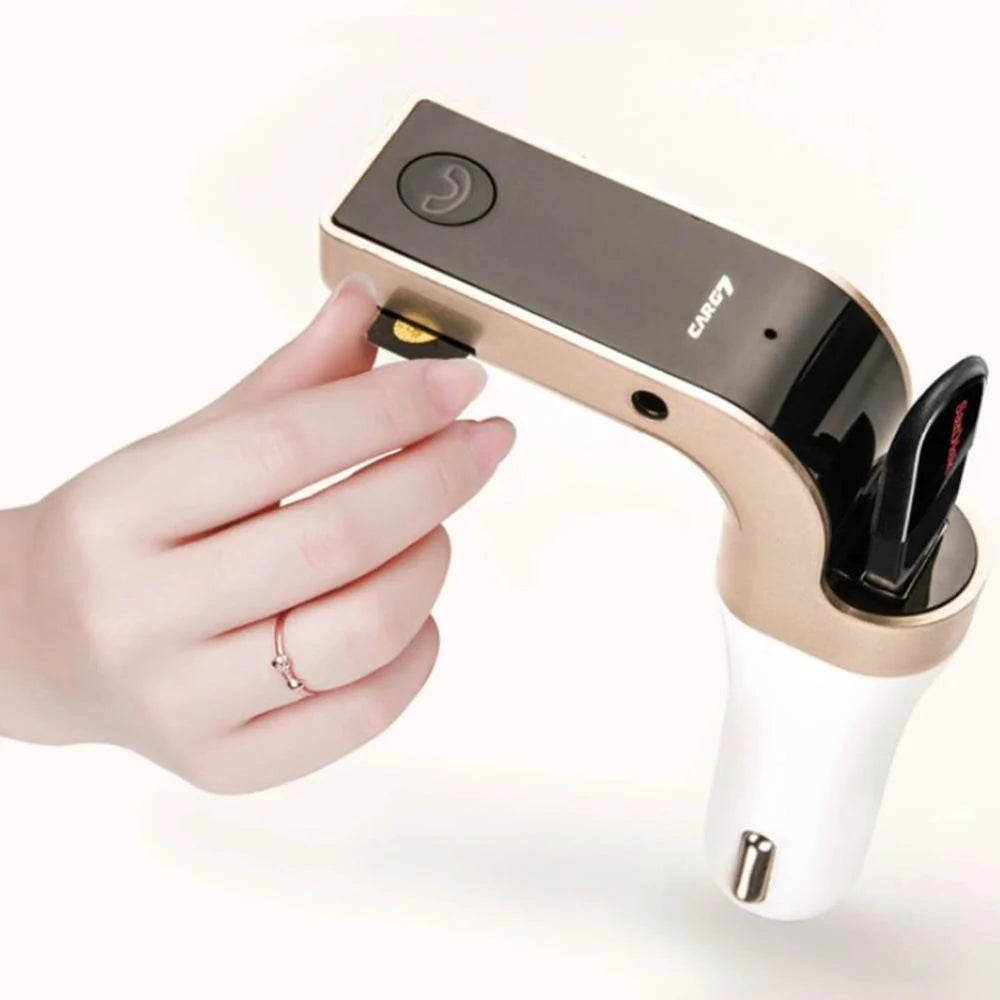 Car Bluetooth Receiver FM Transmitter USB Charging