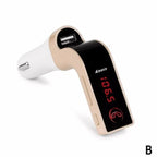 Car Bluetooth Receiver FM Transmitter USB Charging