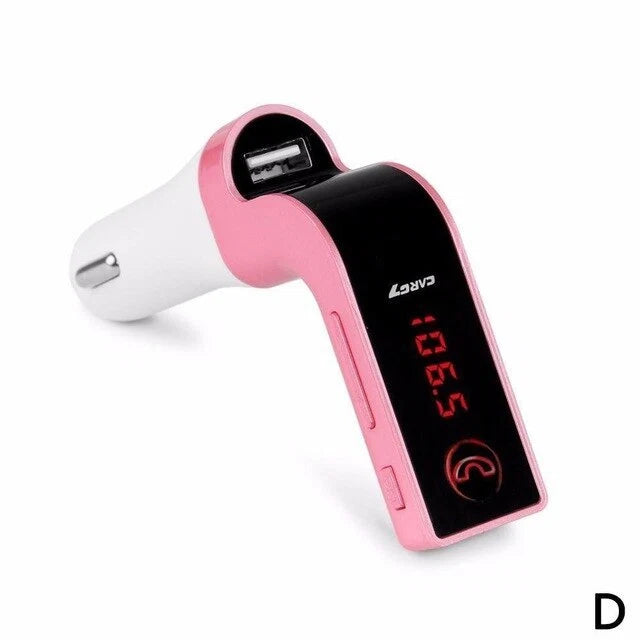Car Bluetooth Receiver FM Transmitter USB Charging