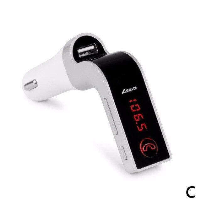 Car Bluetooth Receiver FM Transmitter USB Charging