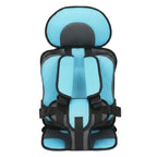 Car Booster Seat Foldable Built-In 5-Point Harness Washable Cover