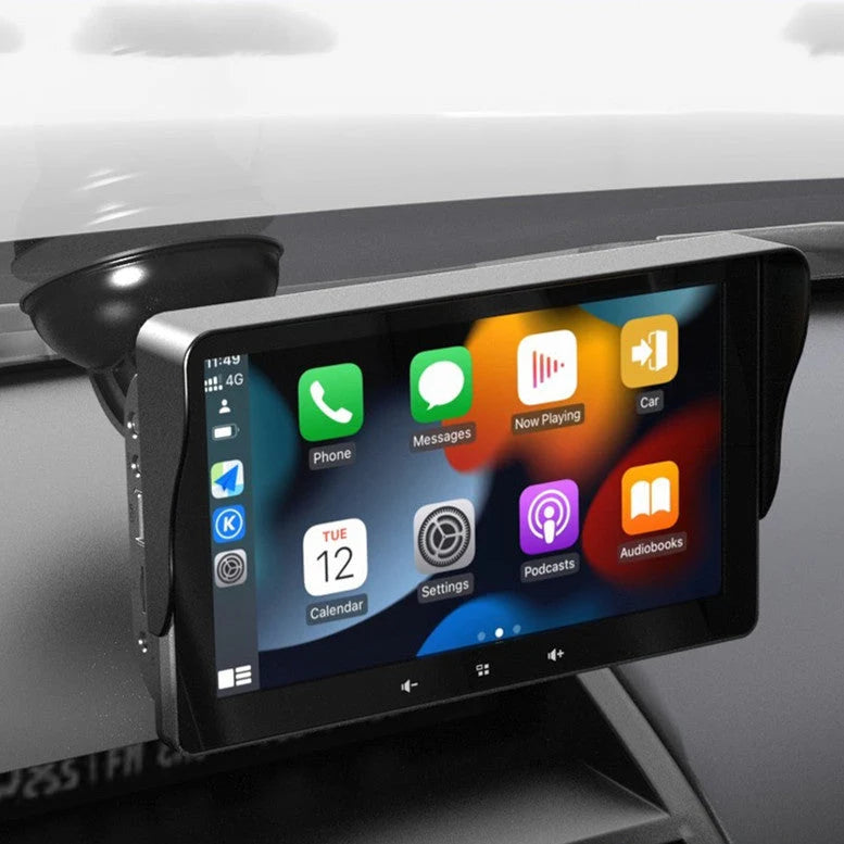 Car Ceiling Monitor 7-Inch Wireless Mirroring & Reverse Video