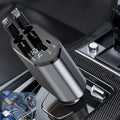 Car Charger 120W Retractable Dual Cables USB-A & USB-C