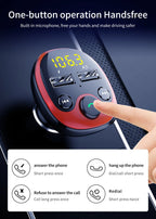 Car Charger Dual USB Bluetooth & Hands-Free 3.1A