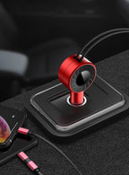 Car Charger Retractable 3-In-1 Fast Charging