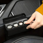 Car Coin Holder Slim Snap Closure Scratch-Resistant Plastic