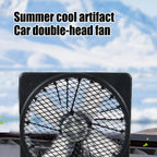 Car Cooling Fan Dual Pack 360-Degree USB-Powered