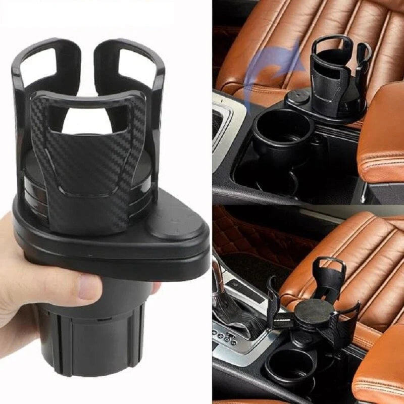 Car Cup Holder Expander 360° Rotating Adjustable Arms