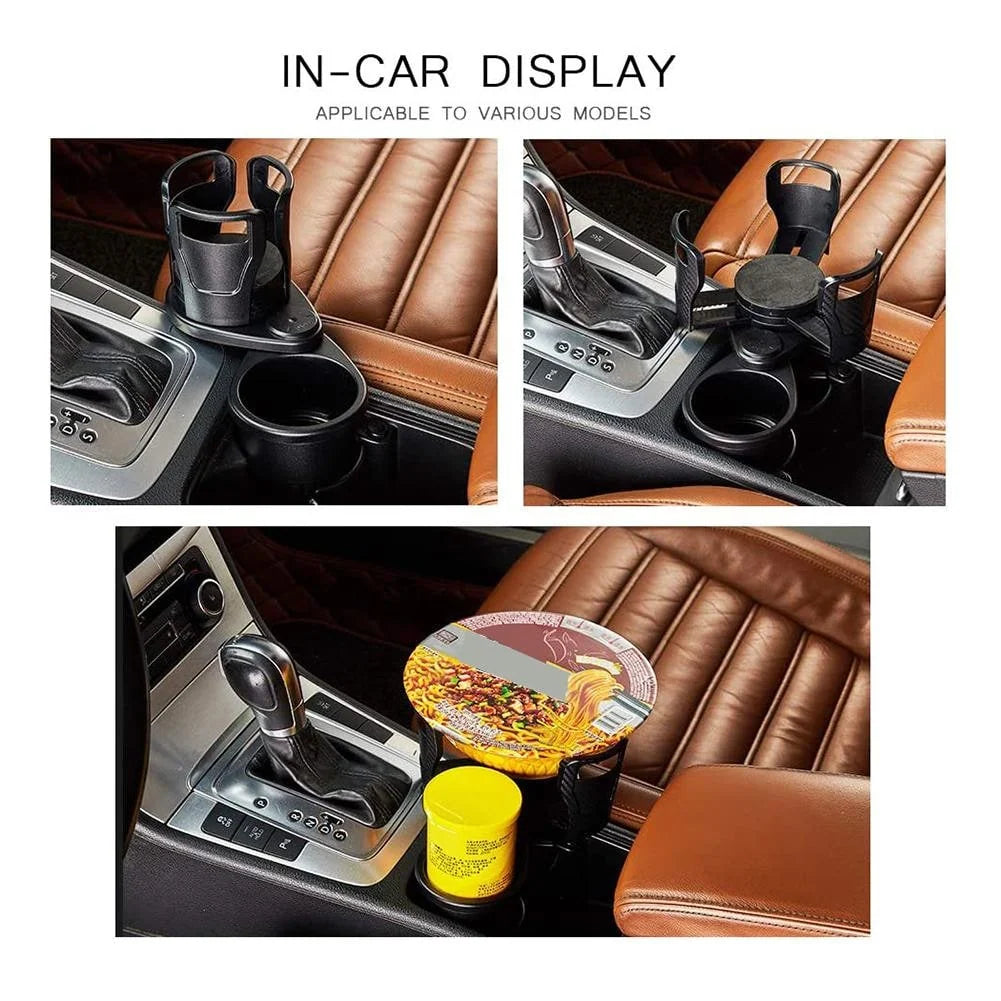 Car Cup Holder Expander 360° Rotating Adjustable Arms