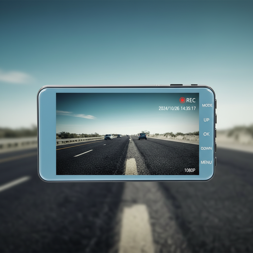 Car Dash Cam Front & Rear 1296P 4-Inch Display