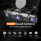 Car Dash Cam System Wireless 4-Channel Night Vision