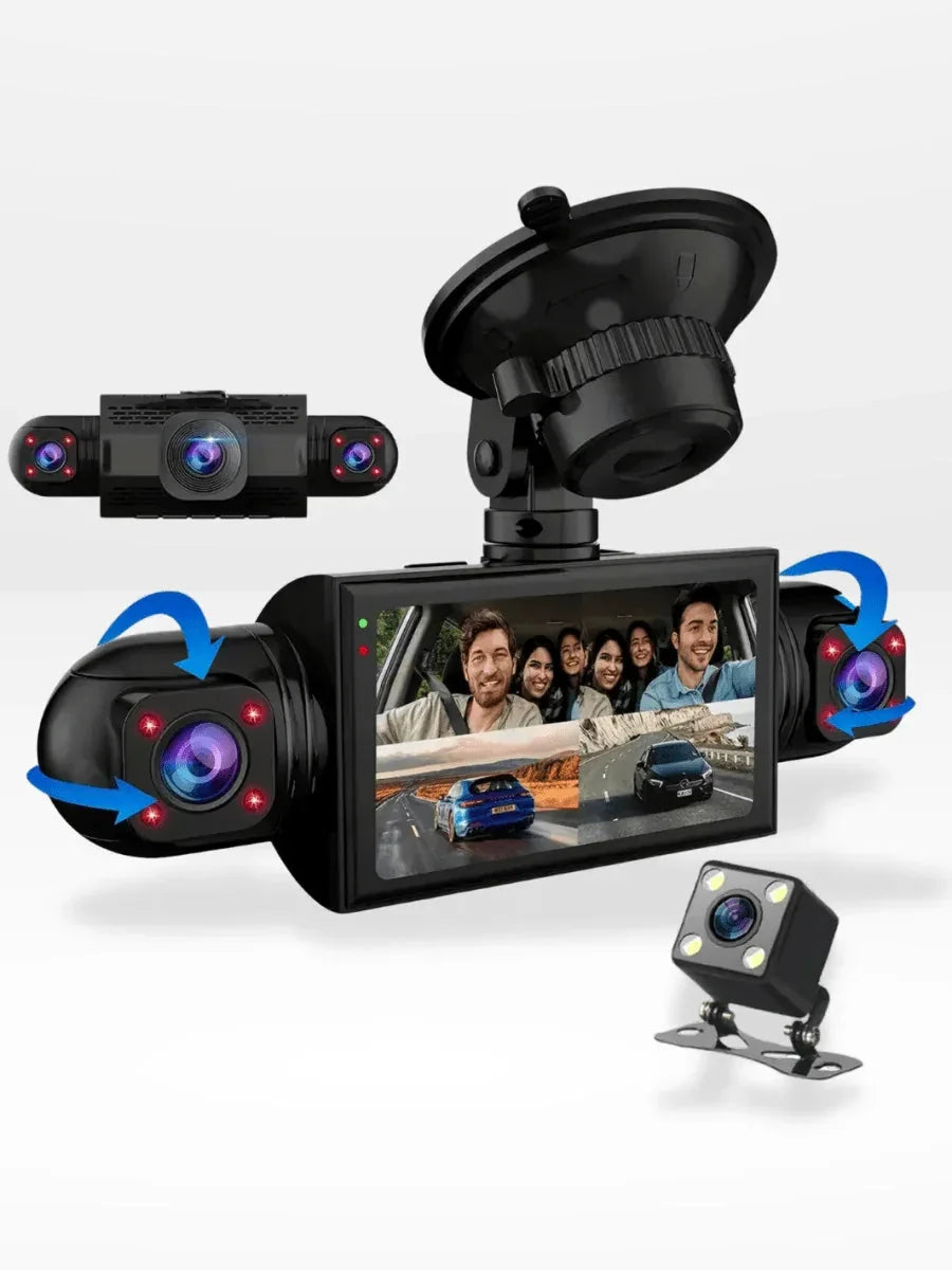 Car Dash Camera 360 Degree Panoramic Four HD Cameras Night Vision