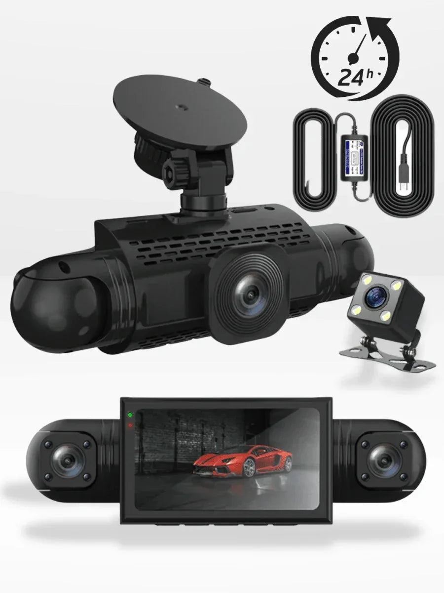 Car Dash Camera 360 Degree Panoramic Four HD Cameras Night Vision