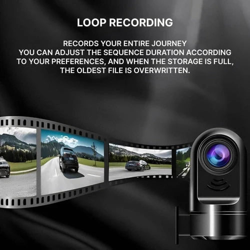 Car Dash Camera AI Parking & Road Alerts