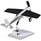 Car Dashboard Ornament Solar-Powered Rotary Airplane Zinc Alloy