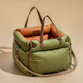 Car Dog Bed Water-Resistant Faux Leather Non-Slip Base