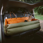 Car Dog Bed Water-Resistant Faux Leather Non-Slip Base