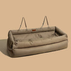 Car Dog Bed Water-Resistant Faux Leather Non-Slip Base