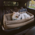 Car Dog Bed Water-Resistant Faux Leather Non-Slip Base