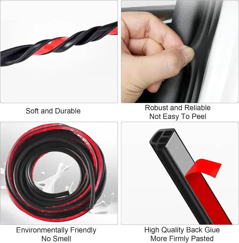 Car Door Sealing Strip Noise-Reducing Waterproof Self-Adhesive
