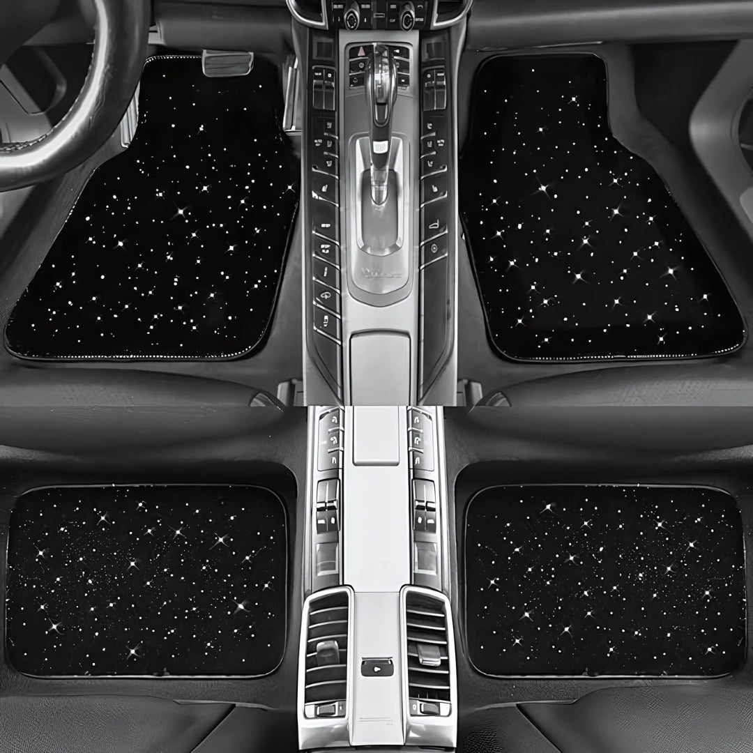 Car Floor Mats Starry Sky LED Universal Fit