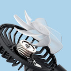 Car Headrest Fan Dual-Head 360° Rotation USB Powered