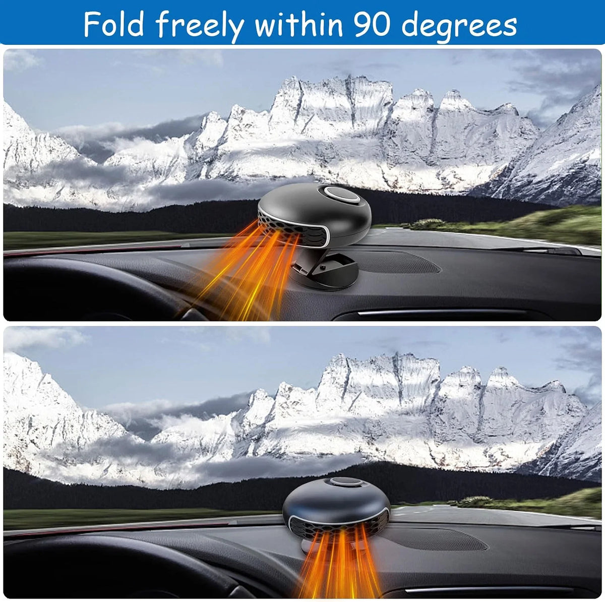 Car Heater 12V 150W Rotating & Tilting Defroster
