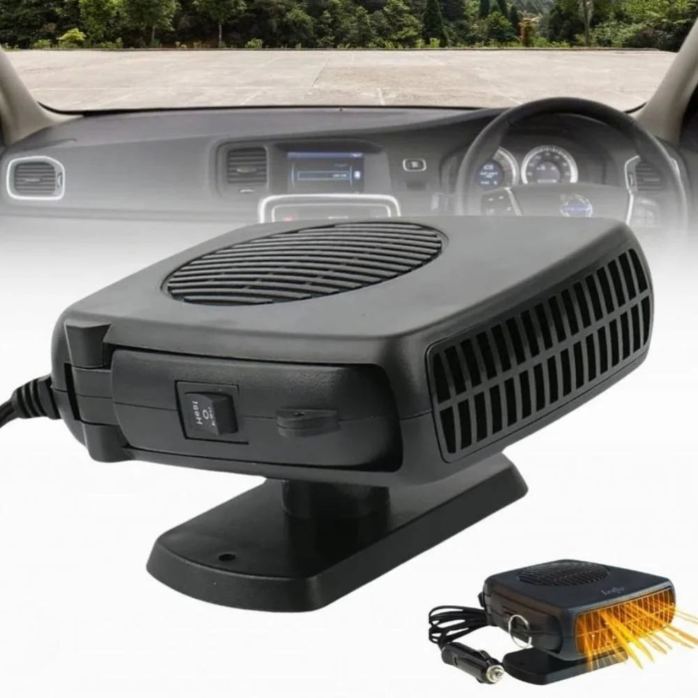 Car Heater 12V Ceramic Fast Heat & Dual Fan