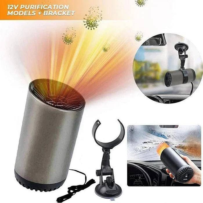 Car Heater 12V Instant Heat & Defrost Cup-Holder Mount