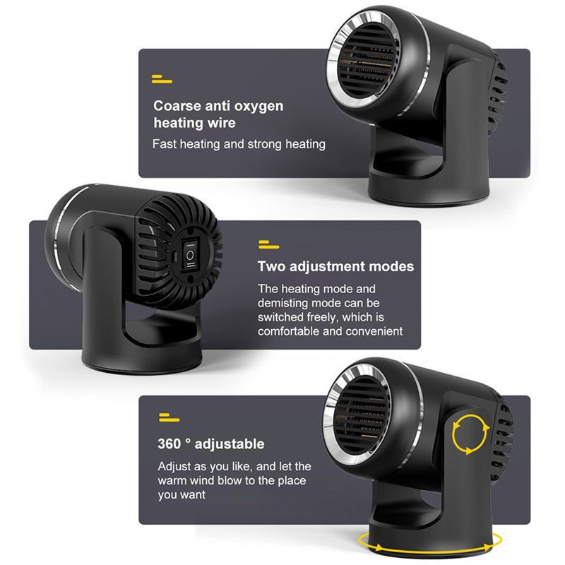 Car Heater & Cooler 12V PTC 360 Degree Rotation