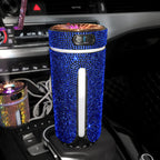Car Humidifier Ultrasonic Mist USB Powered Rhinestone LED